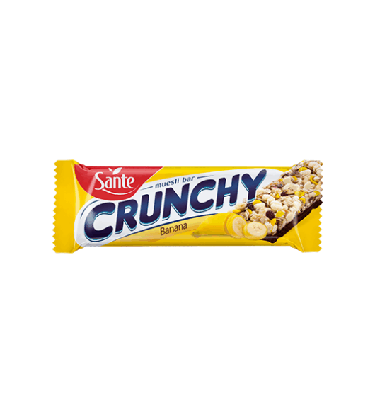 Barre Crunchy Banane Enrobée De chocolat